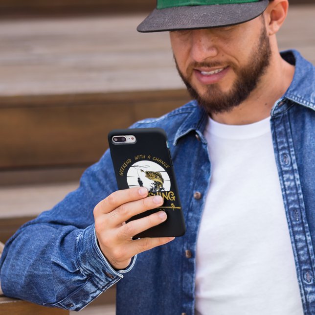 Capa Para iPhone, Case-Mate Possibilidade de pesca no Fim de Semana Negro (Criador carregado)