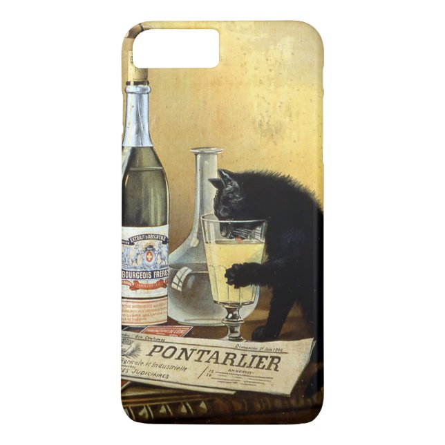 Capa Para iPhone, Case-Mate poster francês retrô "absinho burguês" (Verso)
