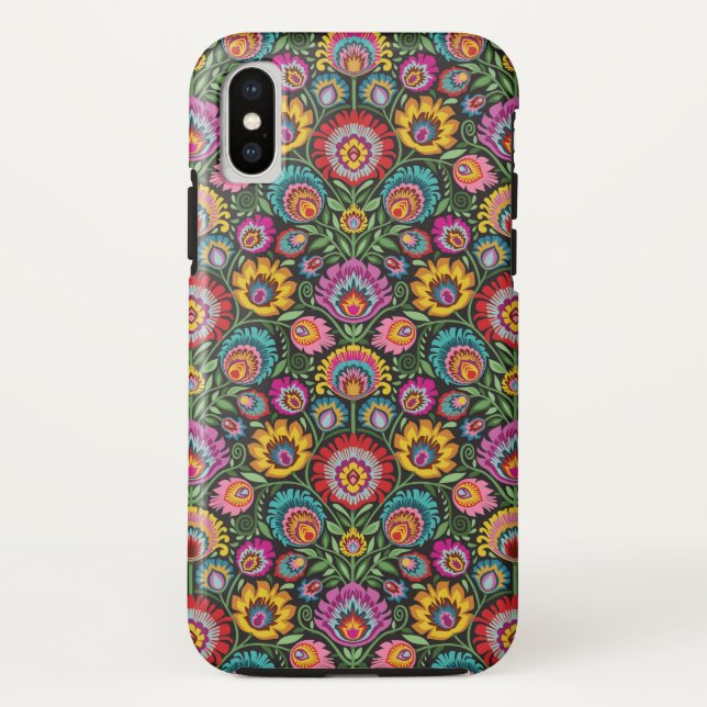 Capa Para iPhone, Case-Mate Povos de Wycinanki florais (Verso)