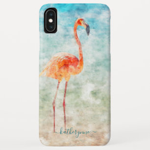 Capa Para iPhone Da Case-Mate Praia Flamingo, Tropical Watercolor