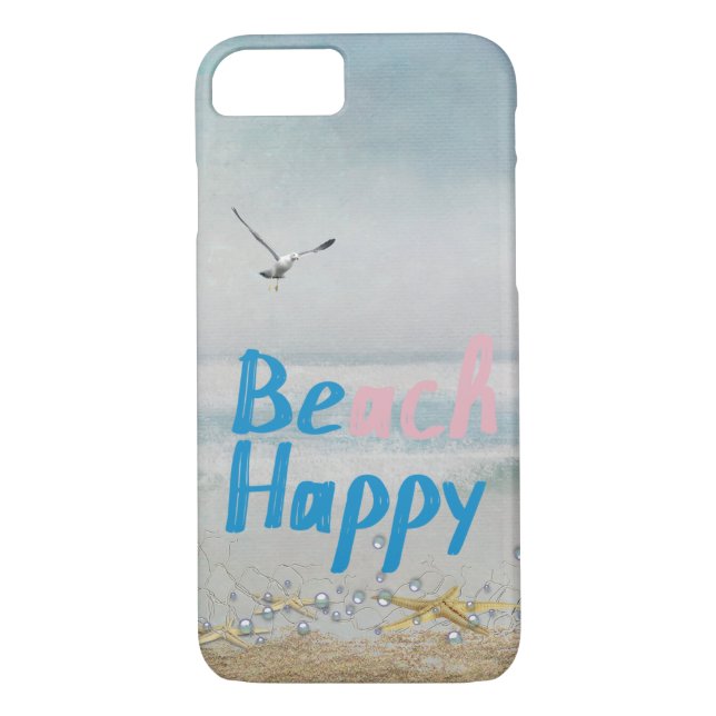 Capa Para iPhone, Case-Mate Praia Happy Starfish e Gaivota (Verso)