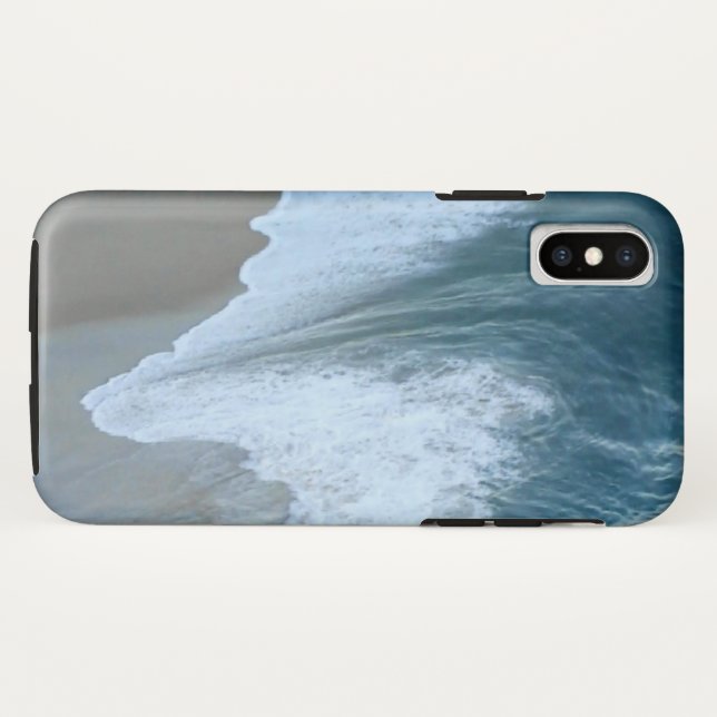 Capa Para iPhone, Case-Mate Praia tropical com água turquesa, ondas e areia (Verso (Horizontal))