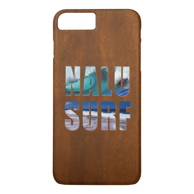 Capa Para iPhone, Case-Mate Prancha havaiana da madeira de Koa do falso da (Verso)