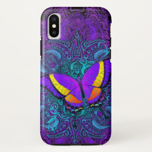 Capa Para iPhone X Prazer da borboleta resistente