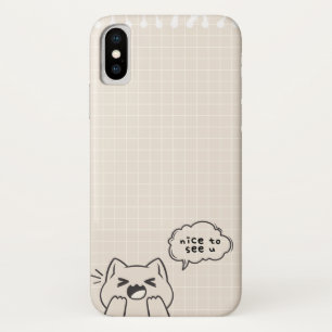 Capa Para iPhone Da Case-Mate Prazer em Ver Você: Um Delicioso Design de Gato Fa