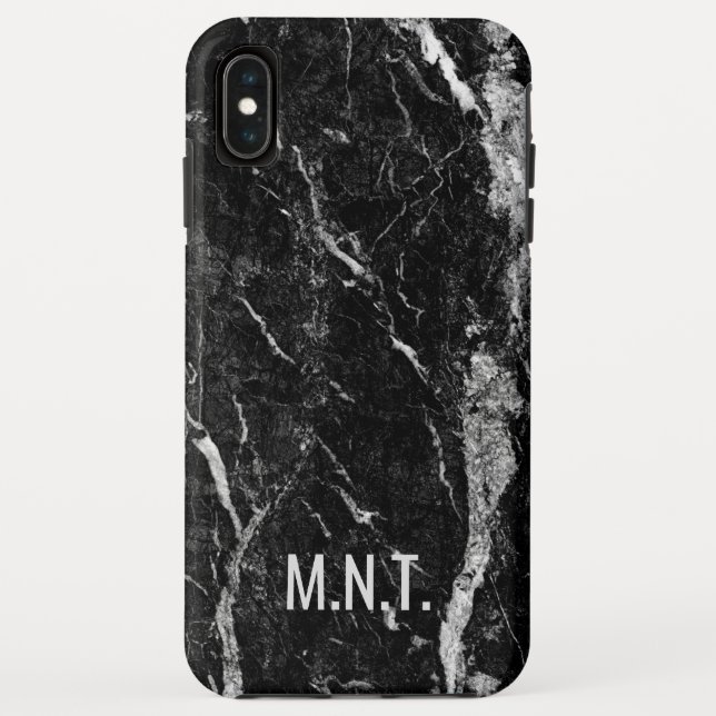 Capa Para iPhone, Case-Mate Presente branco preto da caixa do mármore do (Verso)