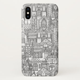 Capa Para iPhone Da Case-Mate preto branco-preto