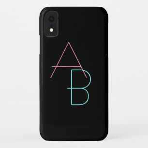 Capa Para iPhone Da Case-Mate Preto cor-de-rosa de sobreposição moderno de