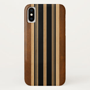 Capa Para iPhone Da Case-Mate Preto de madeira da prancha de Koa do falso de
