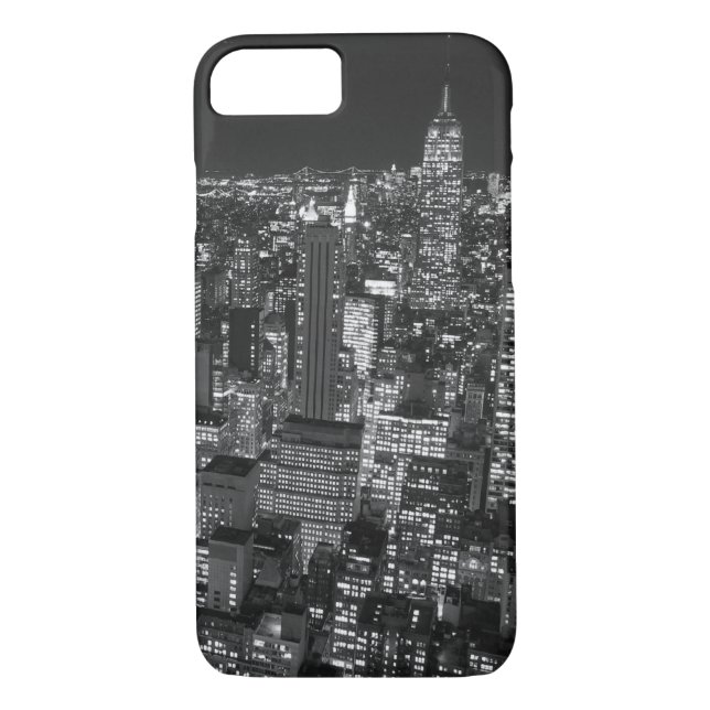 Capa Para iPhone, Case-Mate Preto e branco Manhattan iPhone 7 Case (Verso)