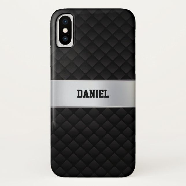 Capa Para iPhone, Case-Mate Preto e Prata (Verso)