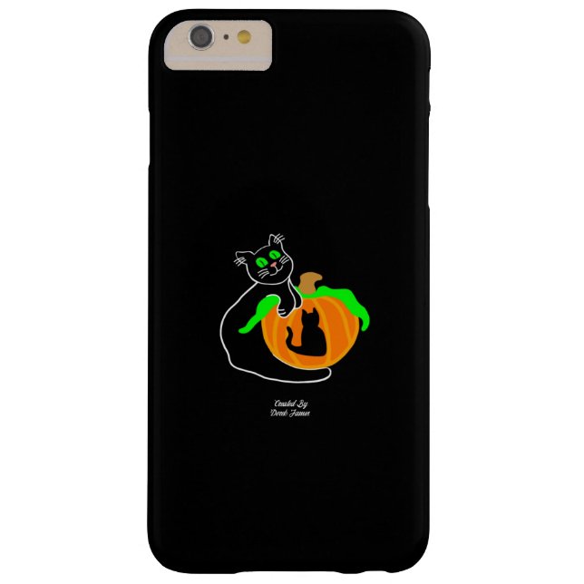 Capa Para iPhone, Case-Mate Preto Gato Pumpkin Apple iPhone 6/6 s Mais Caso (Verso)