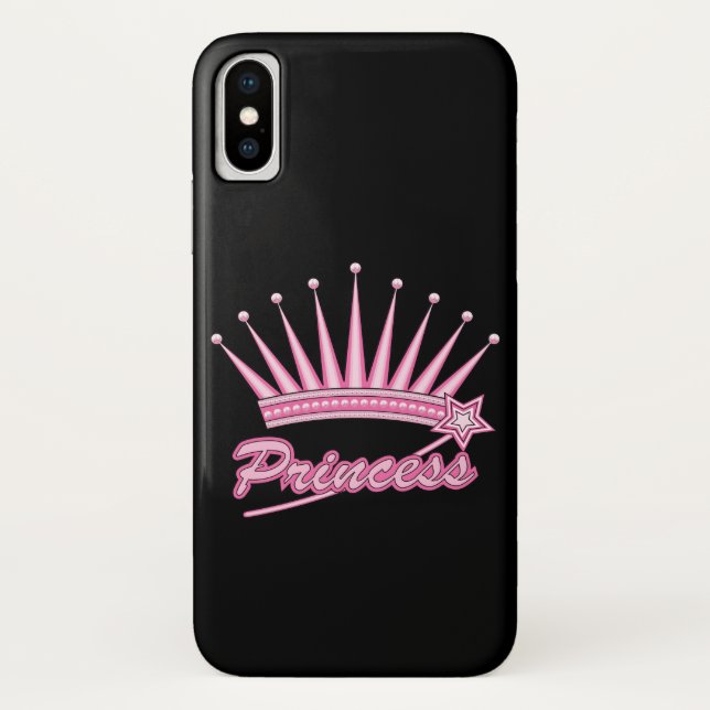 Capa Para iPhone, Case-Mate Princesa Rosa Coroa (Verso)