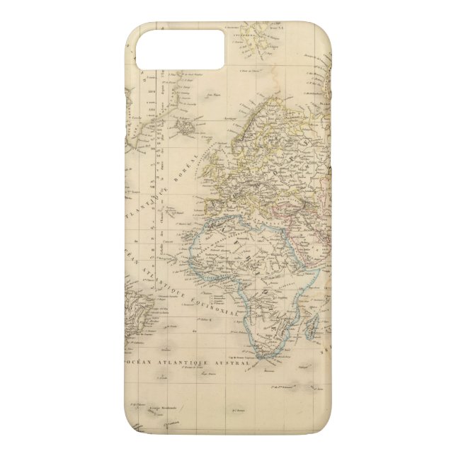 Capa Para iPhone, Case-Mate Proj de Mercator da terra (Verso)