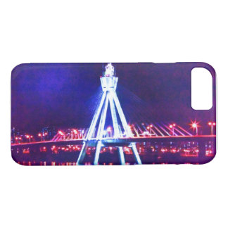 Capa iPhone 8/7 🌌 🌉 🌙 Psicodélica, Fabulosa paisagem noturna de