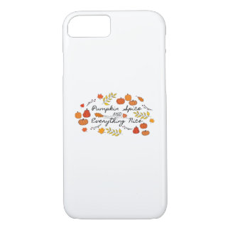 Capa iPhone 8/7 Pumpkin Spice E Tudo O Que É Legal - Folhas Do Out