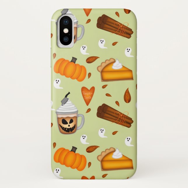 Capa Para iPhone, Case-Mate Pumpkin Spice iPhone case (Verso)