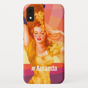 Capa Para iPhone Da Case-Mate Púrpura de pôr do sol com monograma personalizado