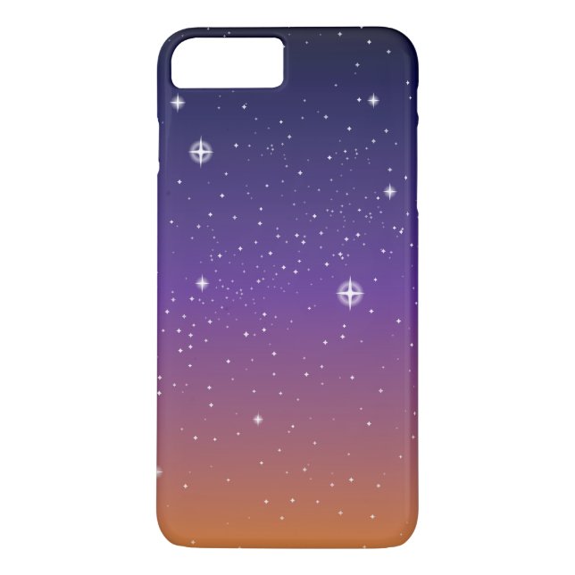 Capa Para iPhone, Case-Mate Púrpura e Dourada Starry Sunset (Verso)