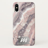*~* QR Silver AP66 Glitter Agato Rosa