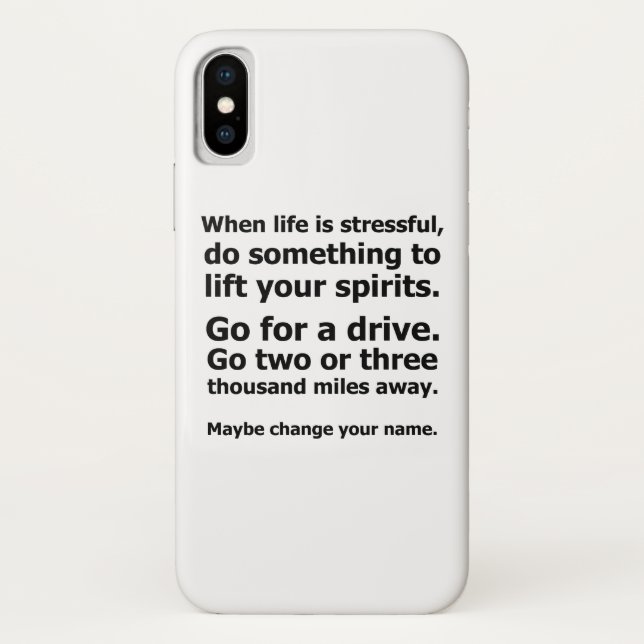 Capa Para iPhone, Case-Mate Quando a Vida é Estressante (Verso)