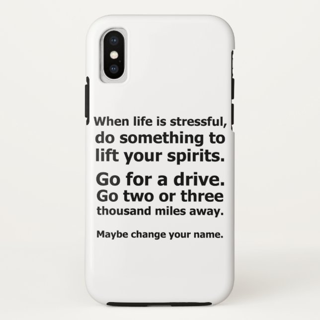 Capa Para iPhone, Case-Mate Quando a vida é estressante (Verso)