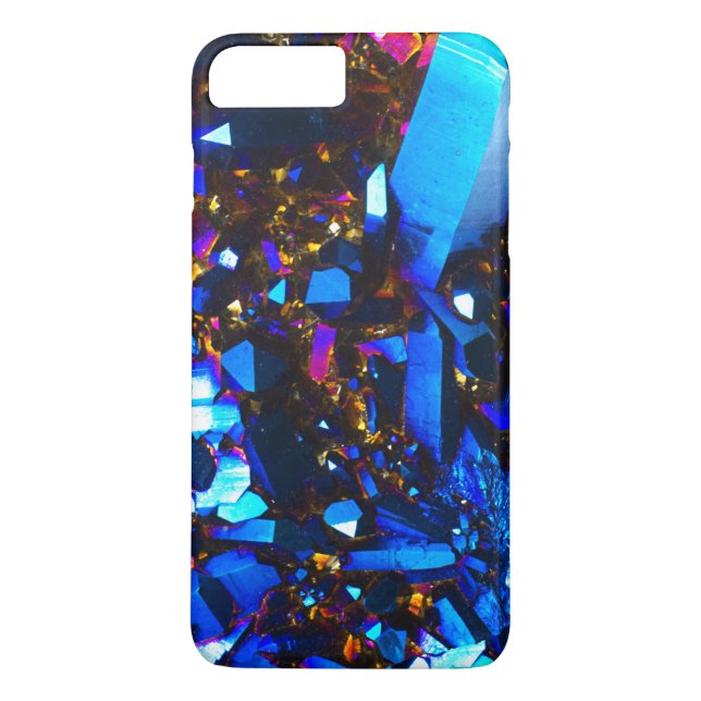 Capa Para iPhone, Case-Mate Quartzo Titanium dos azuis cobaltos (Verso)