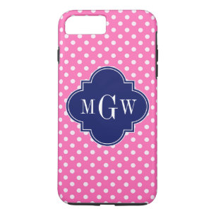 Capa Para iPhone Da Case-Mate Quatrefoil Quatrefoil De Marinho Quente Rosa Quent