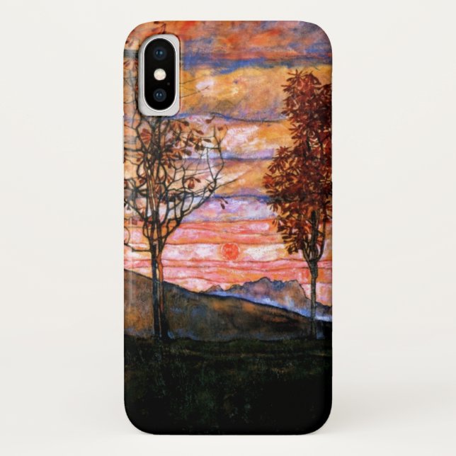 Capa Para iPhone, Case-Mate Quatro árvores por Egon Schiele (Verso)