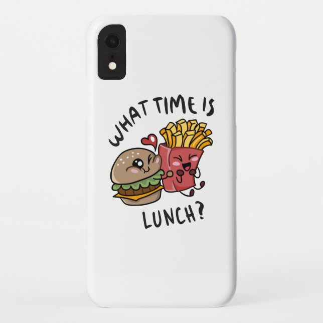 Capa Para iPhone, Case-Mate Que horas é o almoço (Verso)
