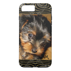 Capa iPhone 8 Plus/7 Plus Que você monograma escondendo Yorkie legal
