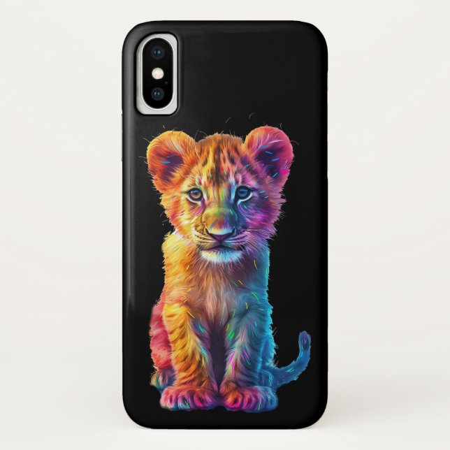 Capa Para iPhone, Case-Mate Querida, Big Cat Cub (Verso)