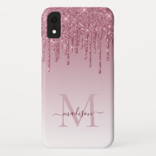 Capa Para iPhone Da Case-Mate Quic Blush Rosa Rosa Rosa Dourado Monograma de bri