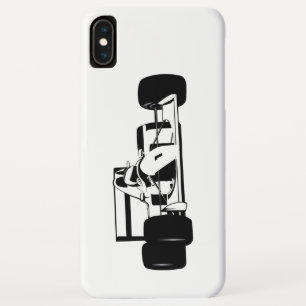Capa Para iPhone Da Case-Mate Race Car Silhouette preto e branco