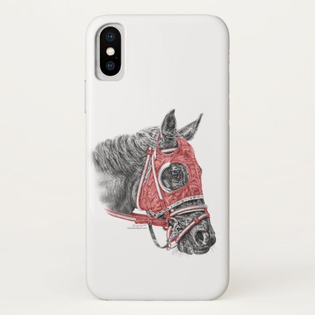 Capa Para iPhone, Case-Mate Race Horse Portrait Silks (Verso)