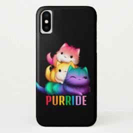 Capa Para iPhone Da Case-Mate Rainbow Cats Purride Black