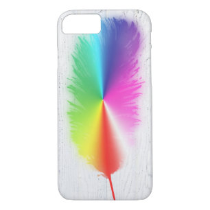 Capa iPhone 8/7 Rainbow Feather