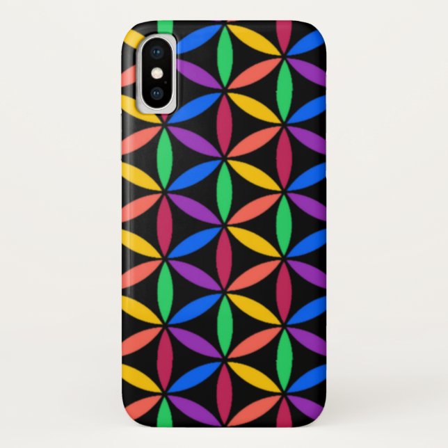 Capa Para iPhone, Case-Mate Rainbow Flower of Life Standard (Flor da Vida) (Verso)