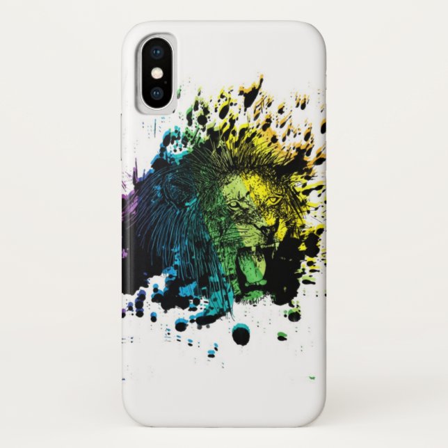 Capa Para iPhone, Case-Mate Rainbow Roaring Lion (Verso)