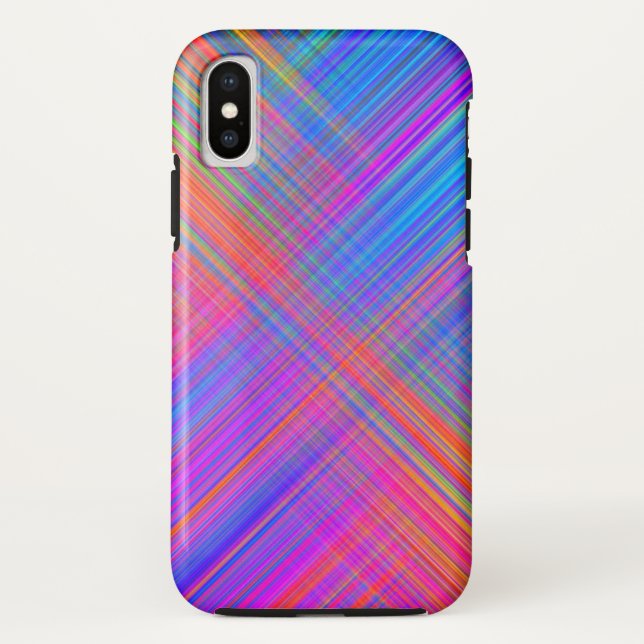 Capa Para iPhone, Case-Mate Rainbow Stripes Modern Design iPhone / iPad case (Verso)