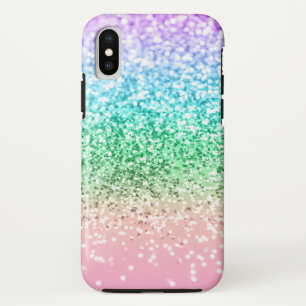 Capa Para iPhone Da Case-Mate Rainbow Unicorn Glitter 1 (Faux Glitter) #pastel
