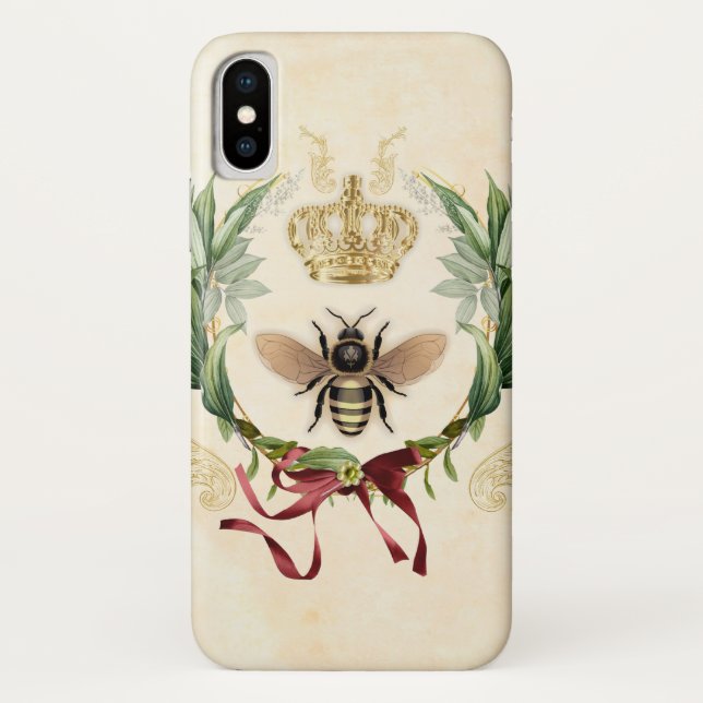 Capa Para iPhone, Case-Mate Rainha Botânica Moderna Vintage (Verso)