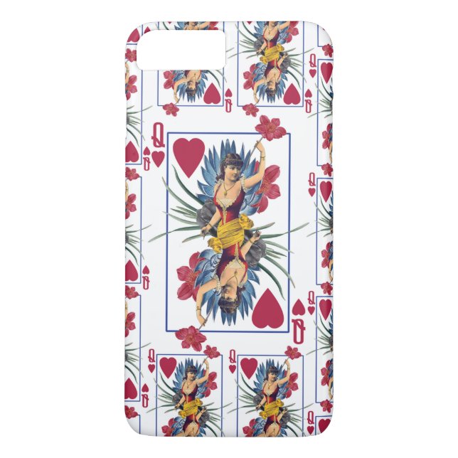 Capa Para iPhone, Case-Mate Rainha de Copas e Flores (Verso)