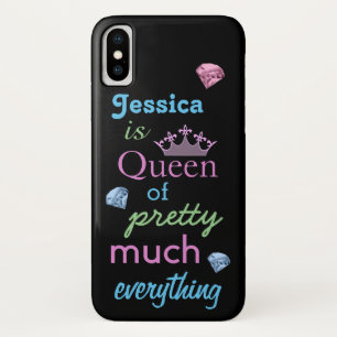 Capa Para iPhone X "Rainha de Muito Bonito"