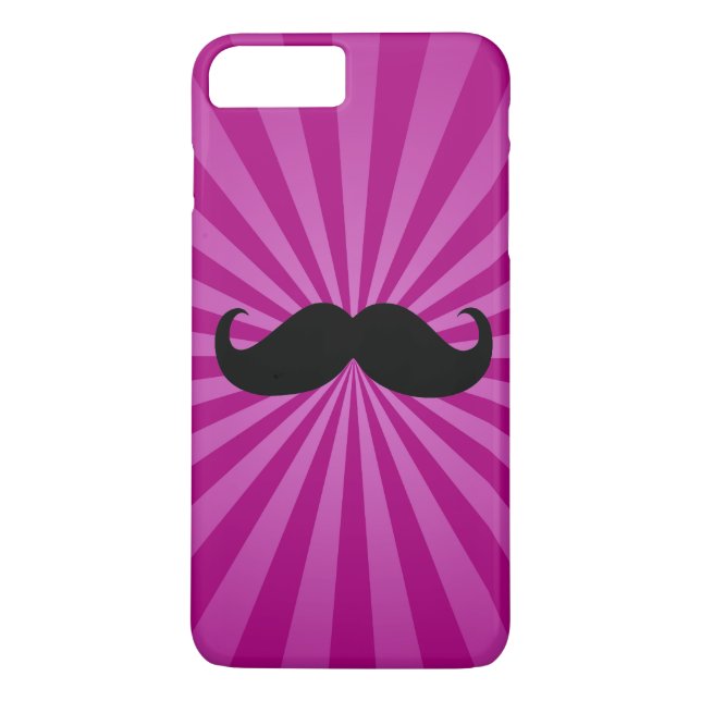 Capa Para iPhone, Case-Mate Raios Sol Puro do bigode Negro Fundo (Verso)