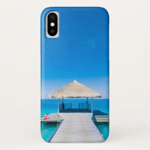 Capa Para iPhone Da Case-Mate Recurso tropical da praia do paraíso, Maldives