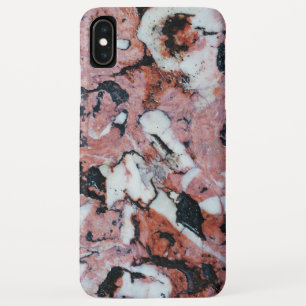 Capa Para iPhone Da Case-Mate Red and Black Brecciated Marble Stone Texture with