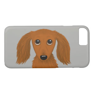 Capa iPhone 8/7 Red Dachshund de Longa Distância Cachorro de Car