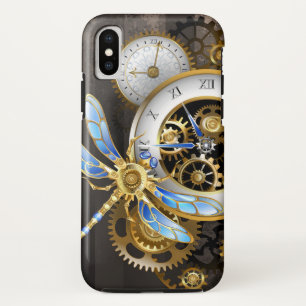 Capa Para iPhone Da Case-Mate Relógio Steampunk com Dragonfly Mecânica