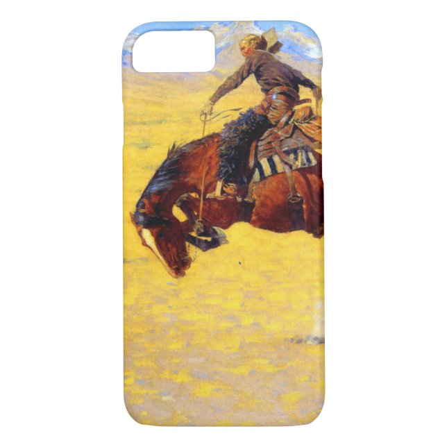 Capa Para iPhone, Case-Mate Remington Old West Horse and Cowboy (Verso)